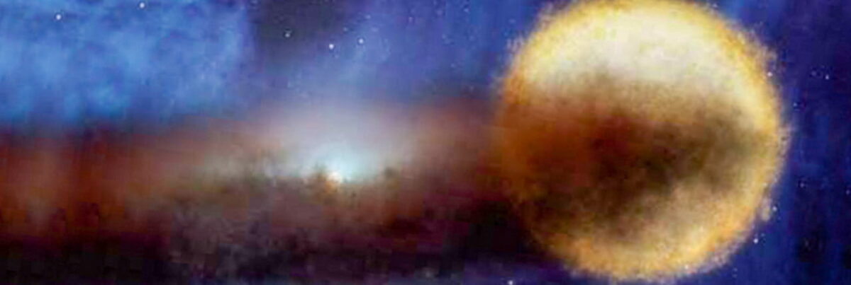 Artist’s depiction of a stellar eclipse